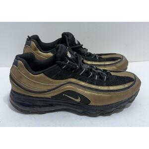 Rare Nike Mens Nike Air Max 24/7 397252-015 Gold Black Running Shoes Sz 8.5